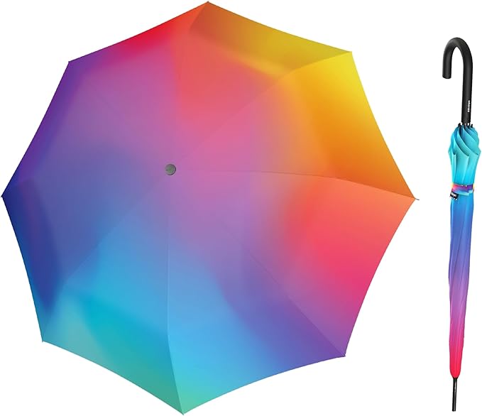 Knirps A.760 Manual Rain Umbrella with Curved Handle, 103cm Diameter