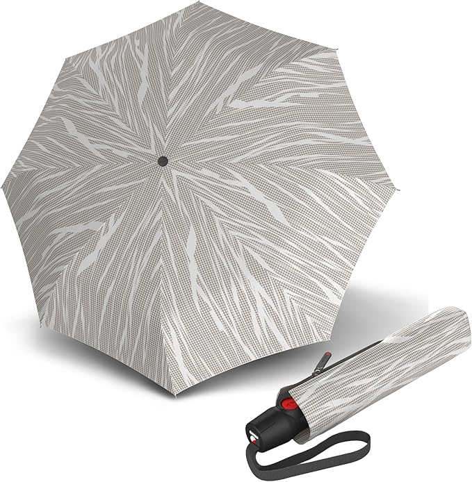 Knirps T.200 Medium Duomatic Automatic Rain Umbrella - 97cm Diameter Retractable Umbrella & Carrying Case