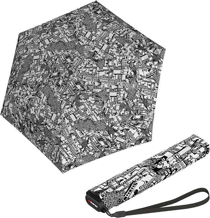 Knirps US.050 Ultra Light Slim Manual Rain Umbrella &Carrying Case