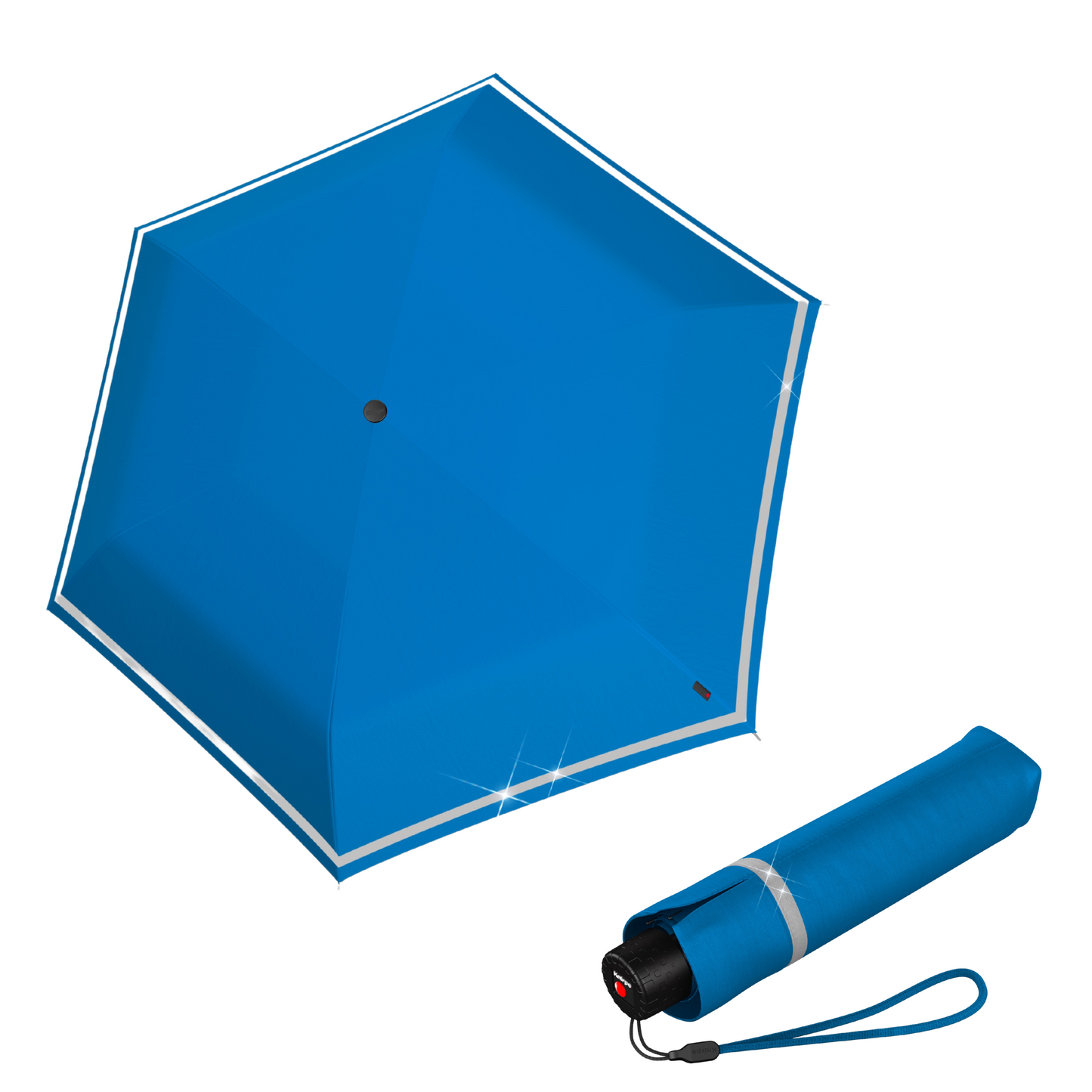 Knirps ROOKIE Kids Rain Umbrella with Reflective Safety Strip, 90cm Diameter