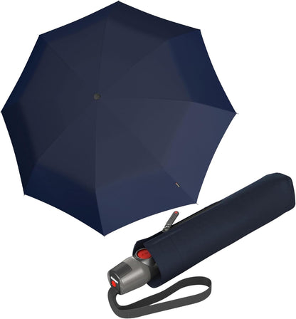 Knirps T.200 Medium Duomatic Automatic Rain Umbrella - 97cm Diameter Retractable Umbrella & Carrying Case