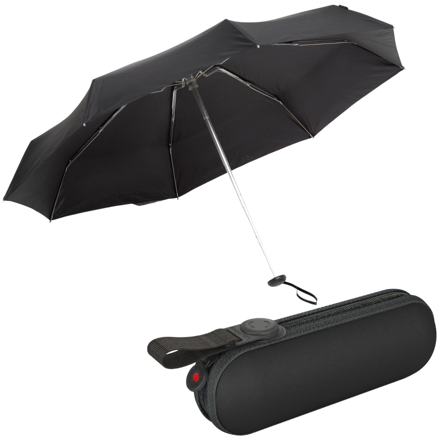 Knirps X1 Manual Pocket Umbrella with Hard Case