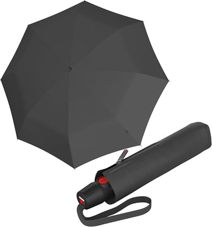 Knirps T.200 Medium Duomatic Automatic Rain Umbrella - 97cm Diameter Retractable Umbrella & Carrying Case