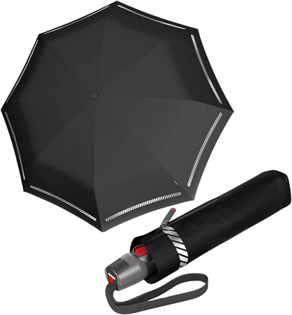 Knirps T.200 Medium Duomatic Automatic Rain Umbrella - 97cm Diameter Retractable Umbrella & Carrying Case