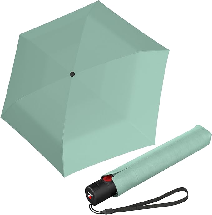 Knirps U.200 Ultralight Duomatic Pocket Umbrella, Black - Lufthansa Knirps U.200 Ultralight Duomatic Pocket Umbrella, Black - Lufthansa