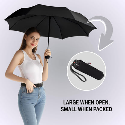 Need help? product image Knirps T.020 Manual Pocket Rain Umbrella in Black – Compact Travel Umbrellas, Lightweight, Strong Aluminum Frame - Folds to 7.5in, Large 34in Canopy, Zip-Up Case Included