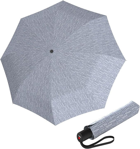 Knirps A.200 Medium Duomatic Windproof Rain Umbrella for Adults in Domino Malibu – Automatic Open Close Design, 38.5" Wind Resistant Canopy, Durable Steel Frame, Travel Case Included