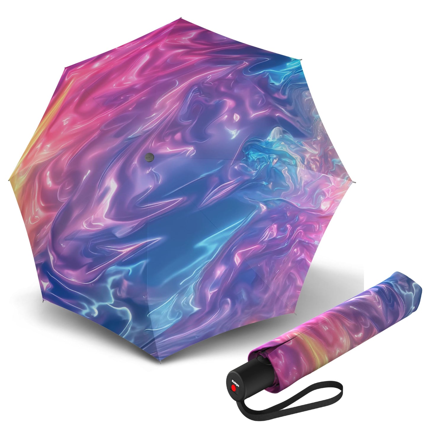 Knirps A.200 Medium Duomatic Automatic Rain Umbrella & Carrying Case
