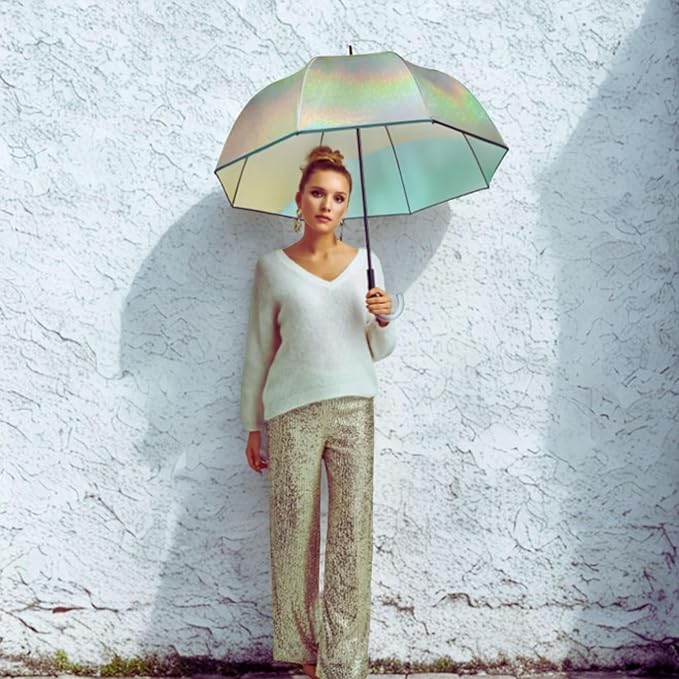 Knirps C.760 34.2"Transparent Canopy Dome Umbrella