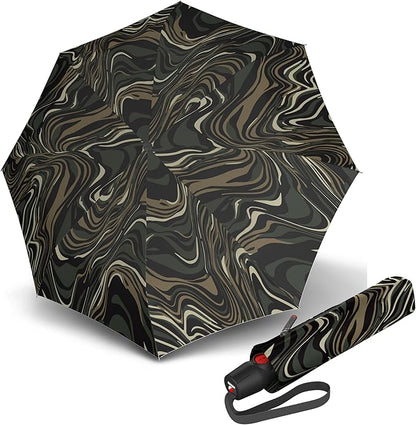 Knirps T.200 Medium Duomatic Automatic Rain Umbrella - 97cm Diameter Retractable Umbrella & Carrying Case