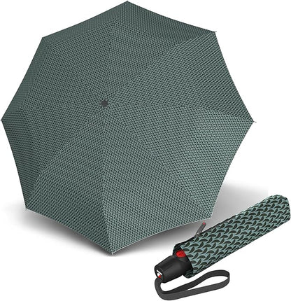 Knirps T.200 Medium Duomatic Automatic Rain Umbrella - 97cm Diameter Retractable Umbrella & Carrying Case