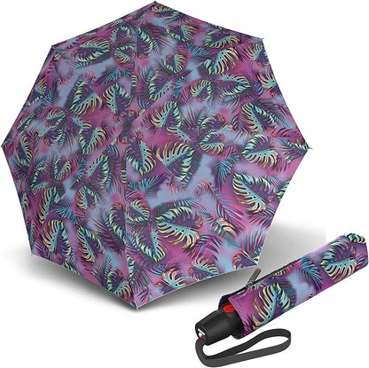Knirps T.200 Medium Duomatic Automatic Rain Umbrella - 97cm Diameter Retractable Umbrella & Carrying Case