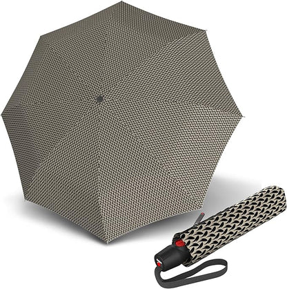 Knirps T.200 Medium Duomatic Automatic Rain Umbrella - 97cm Diameter Retractable Umbrella & Carrying Case