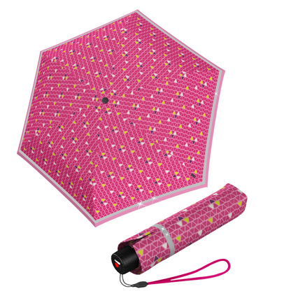Knirps ROOKIE Kids Rain Umbrella with Reflective Safety Strip, 90cm Diameter