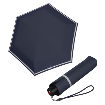 Knirps ROOKIE Kids Rain Umbrella with Reflective Safety Strip, 90cm Diameter