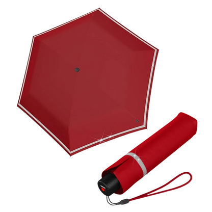 Knirps ROOKIE Kids Rain Umbrella with Reflective Safety Strip, 90cm Diameter