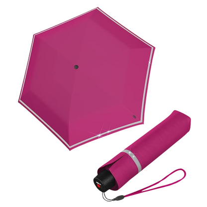 Knirps ROOKIE Kids Rain Umbrella with Reflective Safety Strip, 90cm Diameter