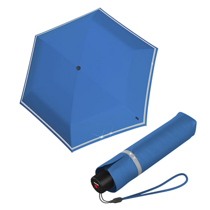 Knirps ROOKIE Kids Rain Umbrella with Reflective Safety Strip, 90cm Diameter