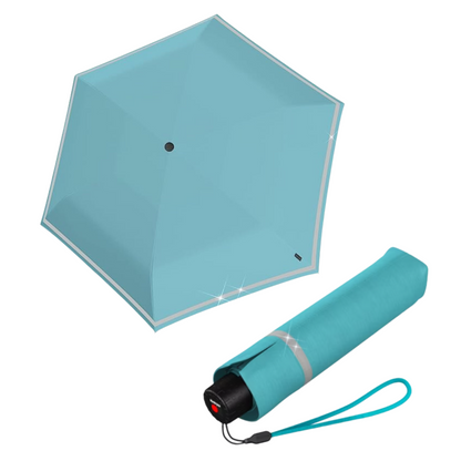 Knirps ROOKIE Kids Rain Umbrella with Reflective Safety Strip, 90cm Diameter