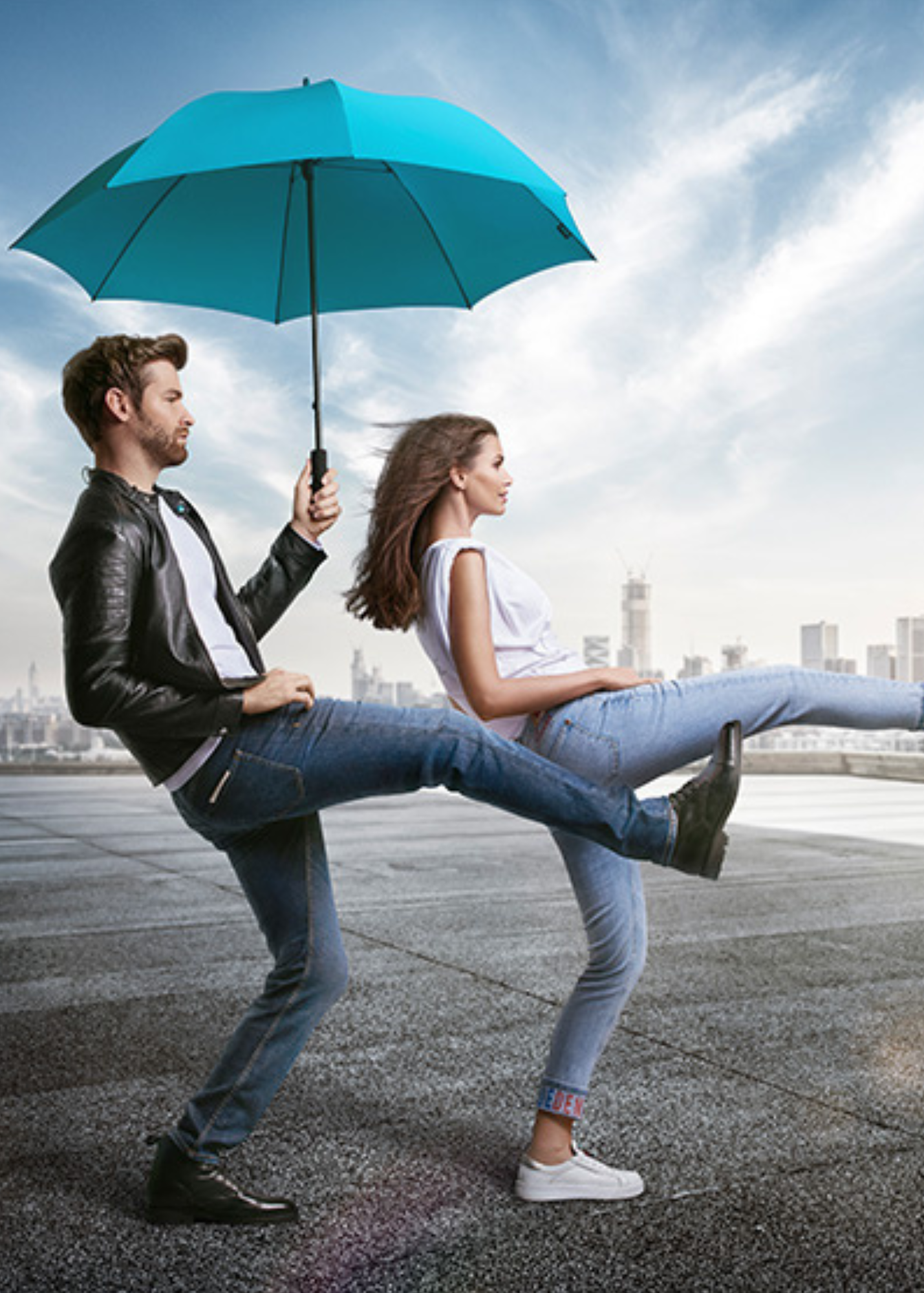 Knirps U.900 Ultra Light XXL Manual Rain Umbrella with Non Slip Handle